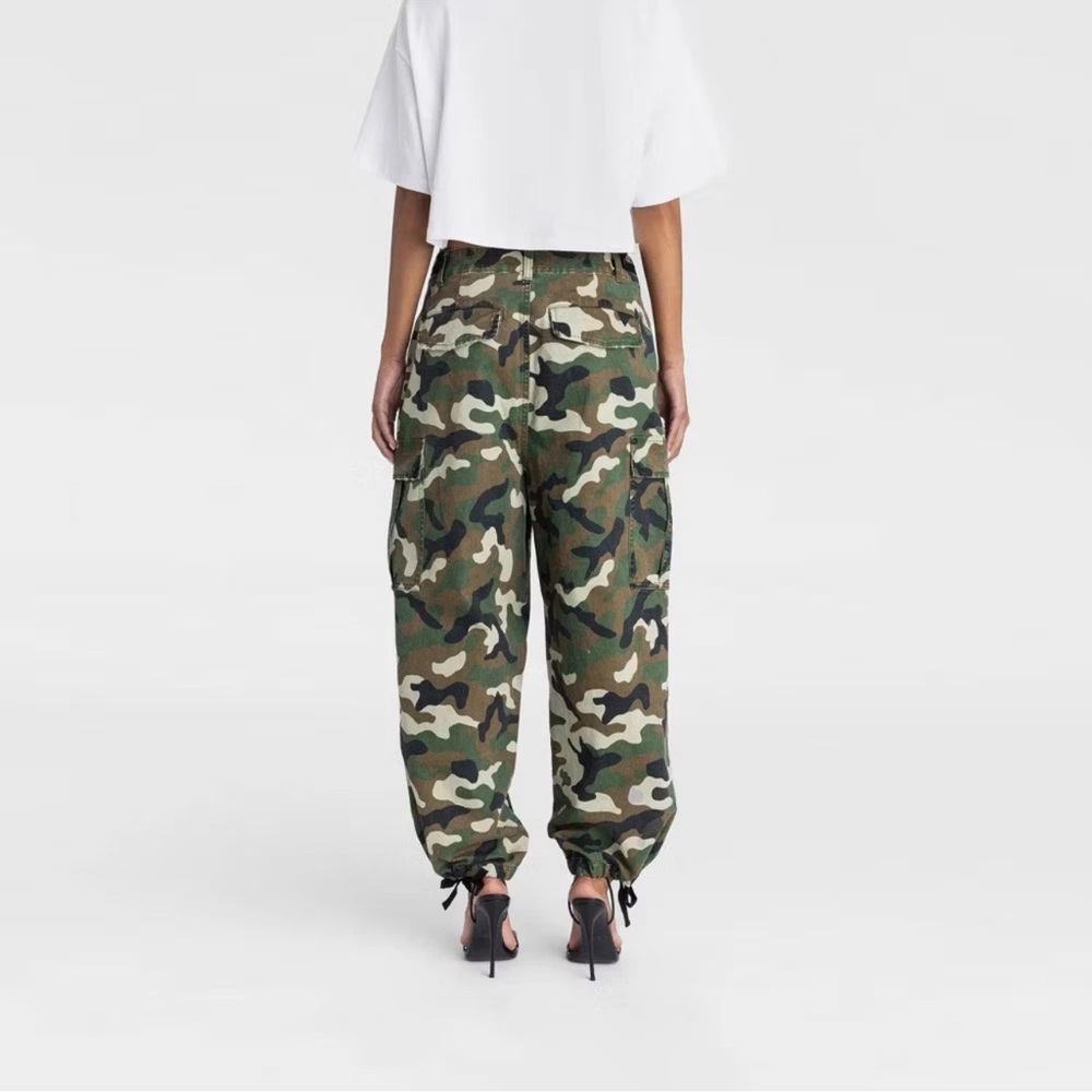 KBB by KAHLANA Women's Mid-Rise Straight Leg 'The Cargo Jogger' - Dark Camo - Picture 3 of 3